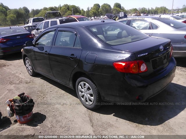 JTDBL40E699048310 - 2009 TOYOTA COROLLA LE/XLE BLACK photo 3