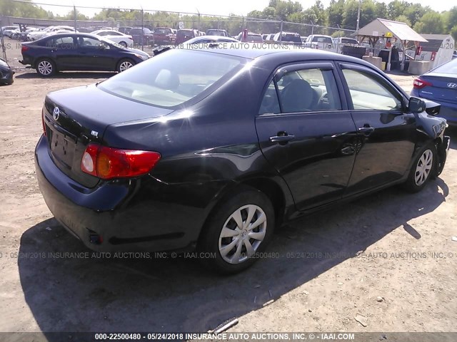 JTDBL40E699048310 - 2009 TOYOTA COROLLA LE/XLE BLACK photo 4