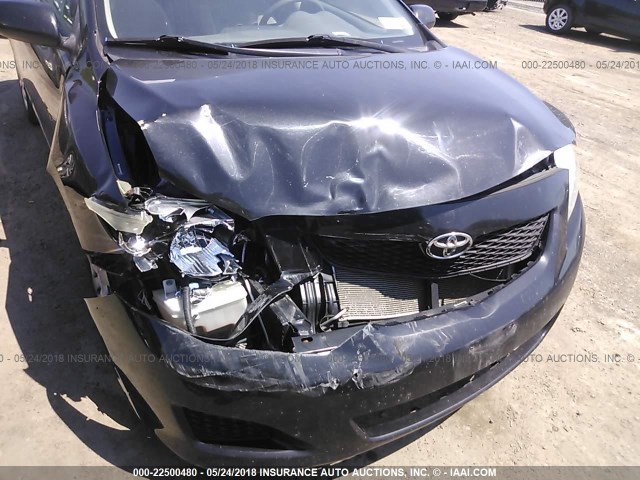 JTDBL40E699048310 - 2009 TOYOTA COROLLA LE/XLE BLACK photo 6