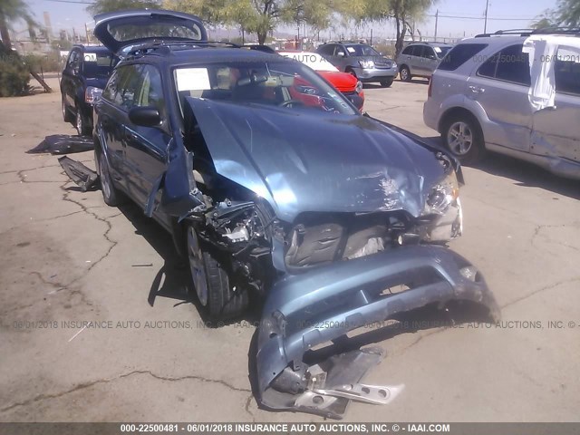 4S4BP61C867338953 - 2006 SUBARU LEGACY OUTBACK 2.5I BLUE photo 6