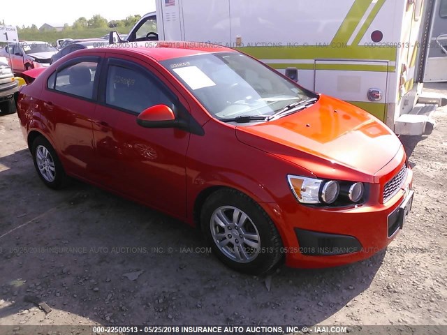 1G1JA5SH2C4217444 - 2012 CHEVROLET SONIC LS 橙色 照片 1