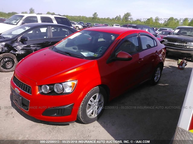 1G1JA5SH2C4217444 - 2012 CHEVROLET SONIC LS 橙色 照片 2