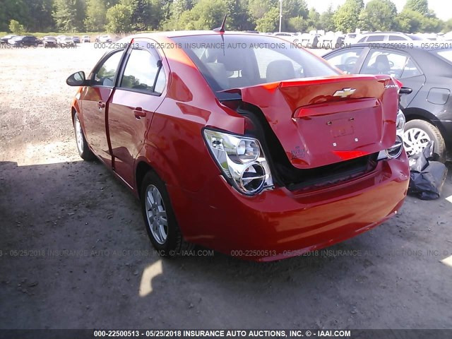 1G1JA5SH2C4217444 - 2012 CHEVROLET SONIC LS 橙色 照片 3