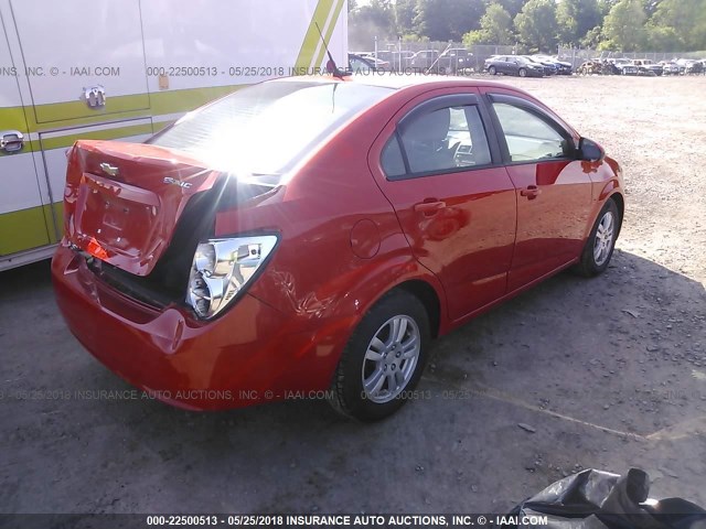 1G1JA5SH2C4217444 - 2012 CHEVROLET SONIC LS 橙色 照片 4