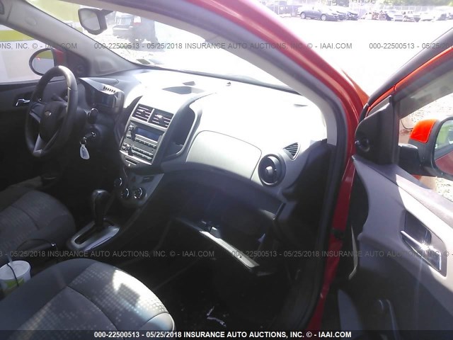 1G1JA5SH2C4217444 - 2012 CHEVROLET SONIC LS 橙色 照片 5