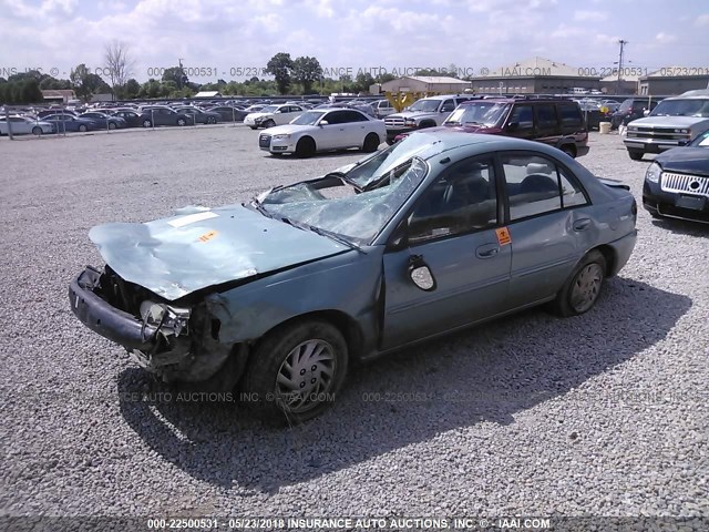 1FALP13PXVW170240 - 1997 FORD ESCORT LX/SPORT BLUE photo 2