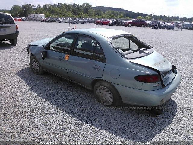 1FALP13PXVW170240 - 1997 FORD ESCORT LX/SPORT BLUE photo 3