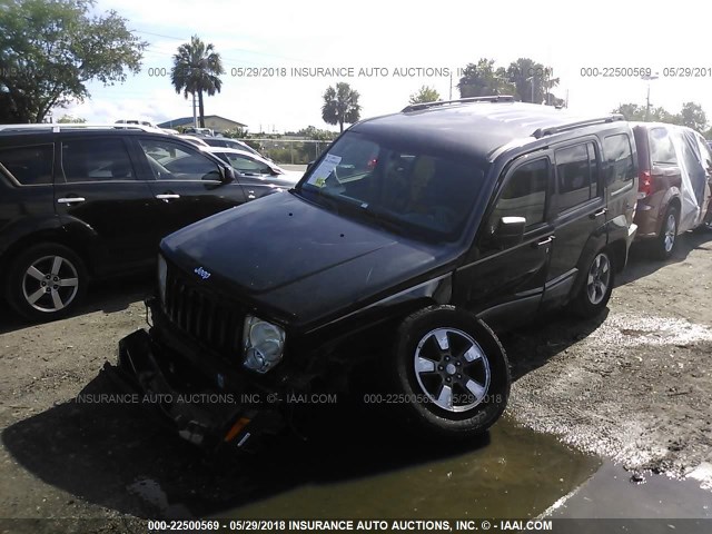 1J8GP28K48W134152 - 2008 JEEP LIBERTY SPORT BLACK photo 6