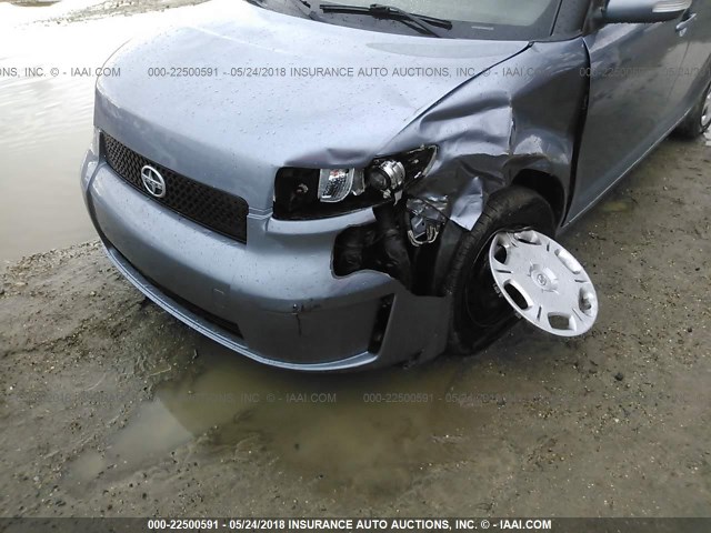 JTLKE50E891069730 - 2009 TOYOTA SCION XB BLUE photo 6