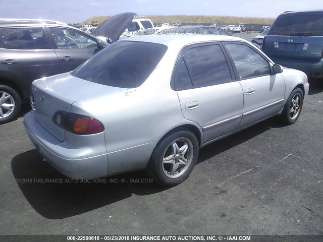 1NXBR12E01Z491592 - 2001 TOYOTA COROLLA CE/LE/S GRAY photo 4