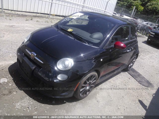 3C3CFFFH1DT743047 - 2013 FIAT 500 ABARTH BLACK photo 2