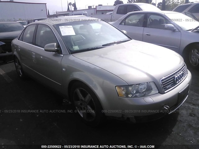 WAULT68E72A101151 - 2002 AUDI A4 3.0 QUATTRO GRAY photo 1