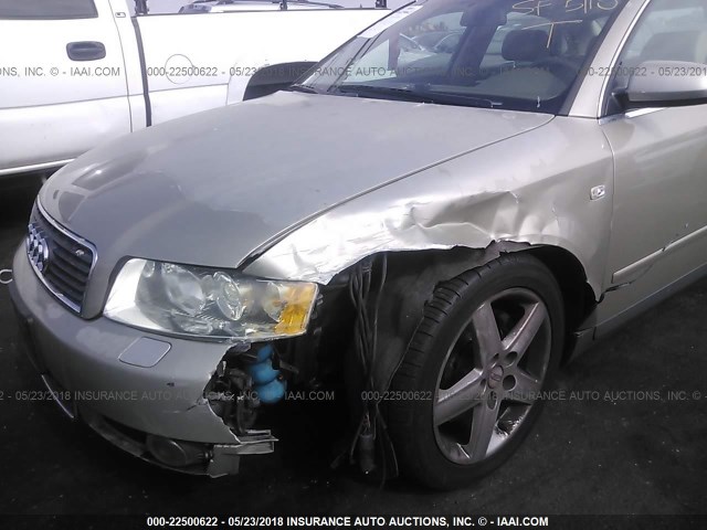 WAULT68E72A101151 - 2002 AUDI A4 3.0 QUATTRO GRAY photo 6