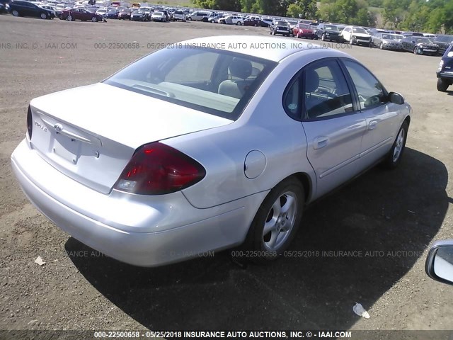 1FAFP53243G278661 - 2003 FORD TAURUS SE SILVER photo 4