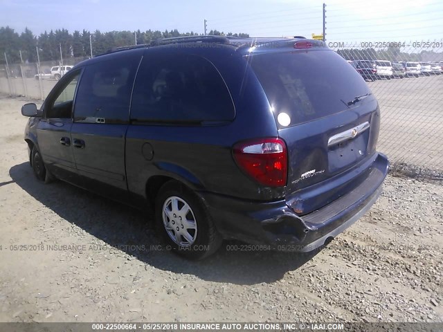 2C8GP44RX5R423514 - 2005 CHRYSLER TOWN & COUNTRY LX BLUE photo 3