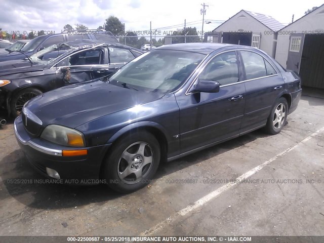 1LNHM86SXYY773162 - 2000 LINCOLN LS BLUE photo 2