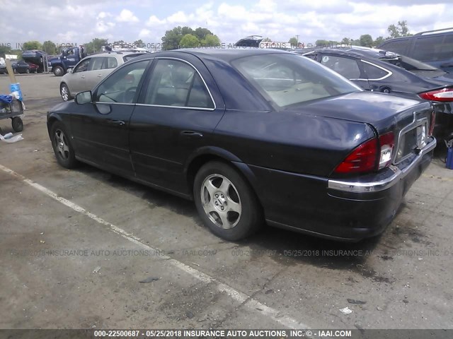 1LNHM86SXYY773162 - 2000 LINCOLN LS BLUE photo 3