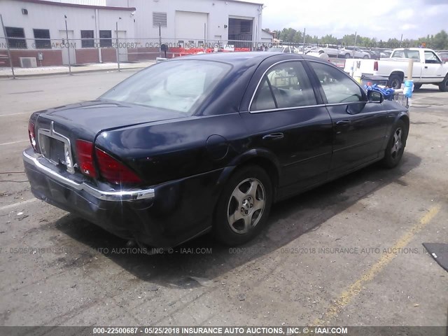 1LNHM86SXYY773162 - 2000 LINCOLN LS BLUE photo 4