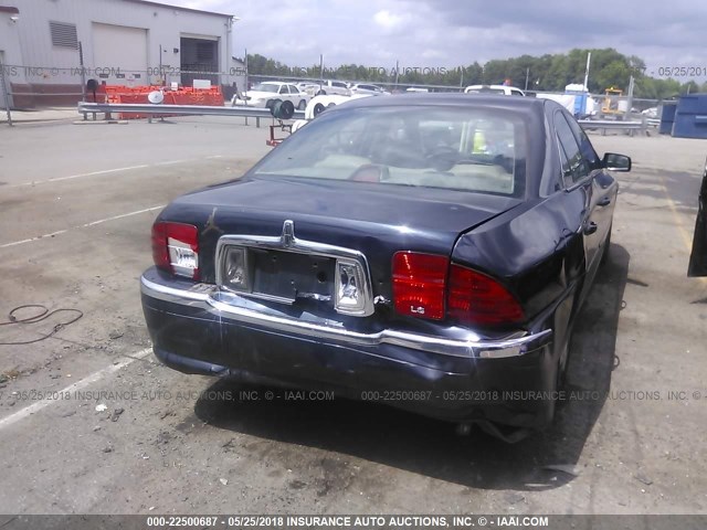 1LNHM86SXYY773162 - 2000 LINCOLN LS BLUE photo 6