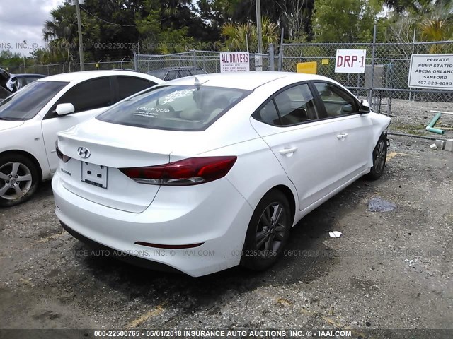 5NPD84LF7HH026594 - 2017 HYUNDAI ELANTRA SE/VALUE/LIMITED WHITE photo 4