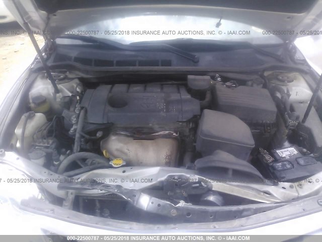 4T1BF3EK3AU100344 - 2010 TOYOTA CAMRY SE/LE/XLE SILVER photo 10