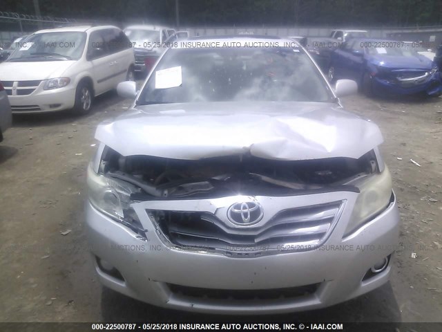 4T1BF3EK3AU100344 - 2010 TOYOTA CAMRY SE/LE/XLE SILVER photo 6