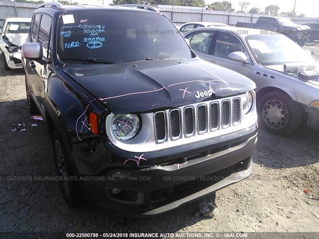 ZACCJBDB1HPF04757 - 2017 JEEP RENEGADE LIMITED BLACK photo 6