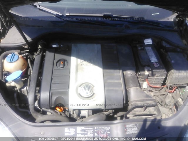 WVWFV71K66W129564 - 2006 VOLKSWAGEN NEW GTI BLACK photo 10