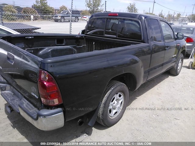 5TETX22N76Z292249 - 2006 TOYOTA TACOMA ACCESS CAB Қара фото 4