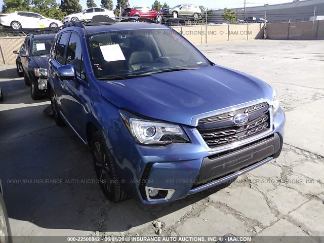 JF2SJGWC1HH449816 - 2017 SUBARU FORESTER 2.0XT TOURING BLUE photo 1