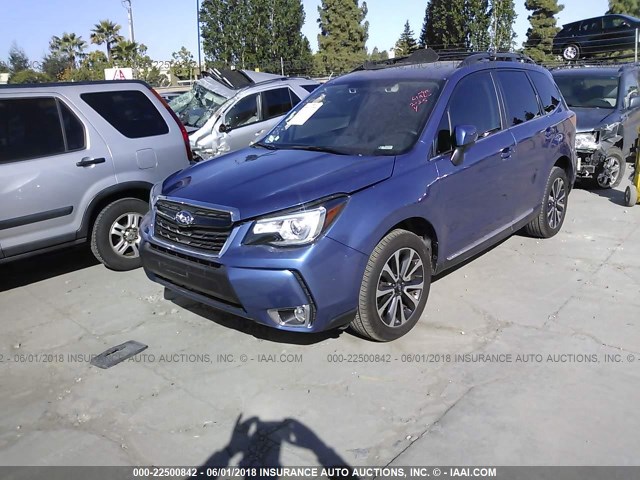 JF2SJGWC1HH449816 - 2017 SUBARU FORESTER 2.0XT TOURING BLUE photo 2