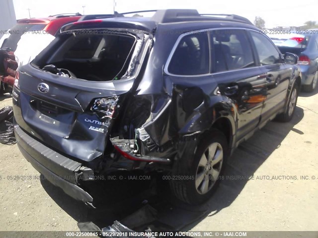 4S4BRBLC2C3235062 - 2012 SUBARU OUTBACK 2.5I LIMITED GRAY photo 4