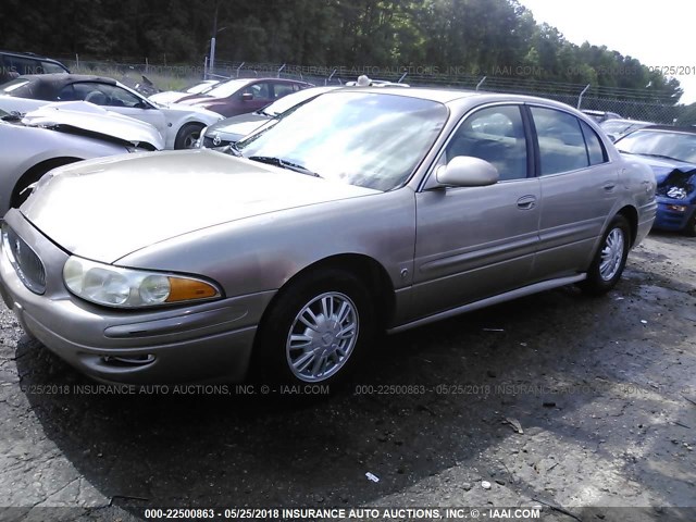 1G4HP54K824105352 - 2002 BUICK LESABRE CUSTOM GOLD photo 2