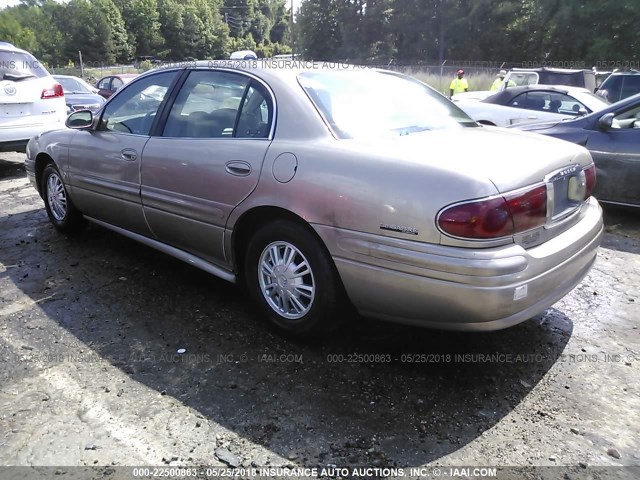 1G4HP54K824105352 - 2002 BUICK LESABRE CUSTOM GOLD photo 3