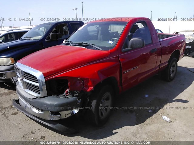 1D7HA16K06J145921 - 2006 DODGE RAM 1500 ST RED photo 2