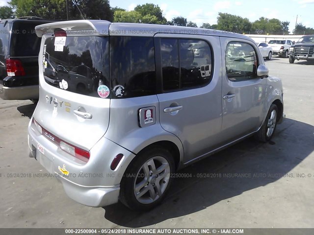 JN8AZ28R19T125453 - 2009 NISSAN CUBE S/SL SILVER photo 4