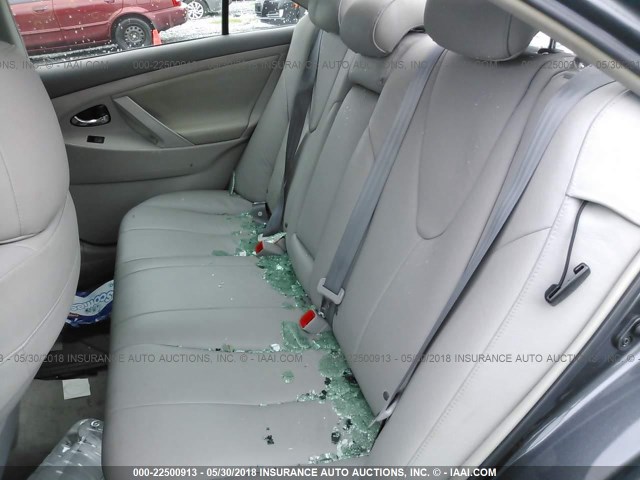 4T1BE46K08U243009 - 2008 TOYOTA CAMRY CE/LE/XLE/SE GRAY photo 8