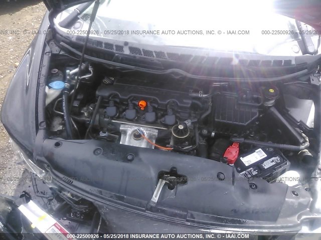 2HGFA16999H340504 - 2009 HONDA CIVIC EXL BLACK photo 10