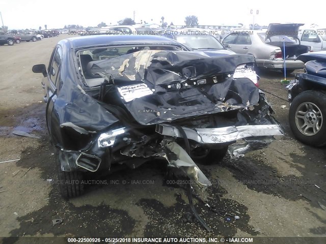 2HGFA16999H340504 - 2009 HONDA CIVIC EXL BLACK photo 6
