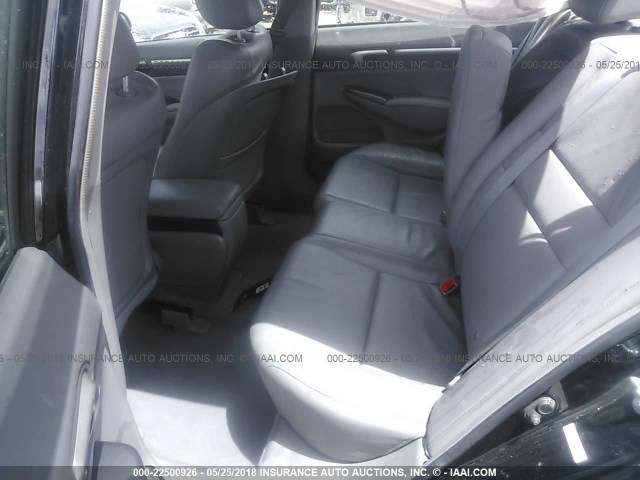 2HGFA16999H340504 - 2009 HONDA CIVIC EXL BLACK photo 8