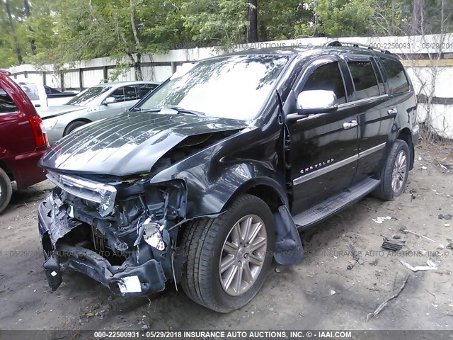 1A8HW58258F101038 - 2008 CHRYSLER ASPEN LIMITED BLACK photo 2