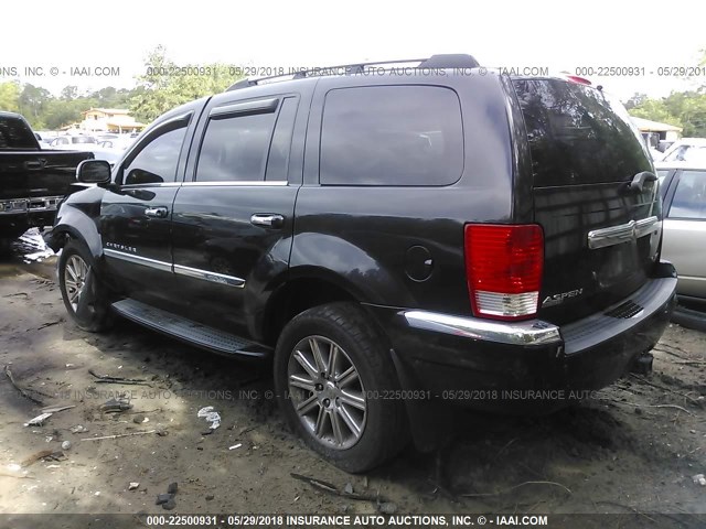 1A8HW58258F101038 - 2008 CHRYSLER ASPEN LIMITED BLACK photo 3