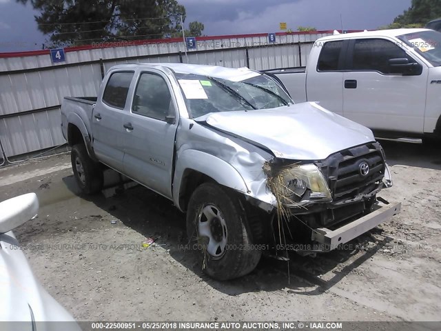 5TEJU62N98Z486484 - 2008 TOYOTA TACOMA DOUBLE CAB PRERUNNER SILVER photo 1