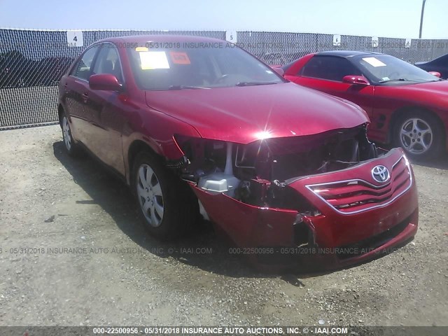 4T4BF3EK5AR063951 - 2010 TOYOTA CAMRY SE/LE/XLE RED photo 1