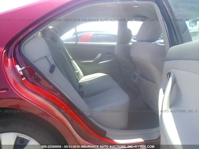 4T4BF3EK5AR063951 - 2010 TOYOTA CAMRY SE/LE/XLE RED photo 8