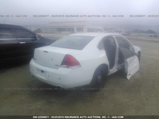 2G1WD5E38D1255898 - 2013 CHEVROLET IMPALA POLICE WHITE photo 4