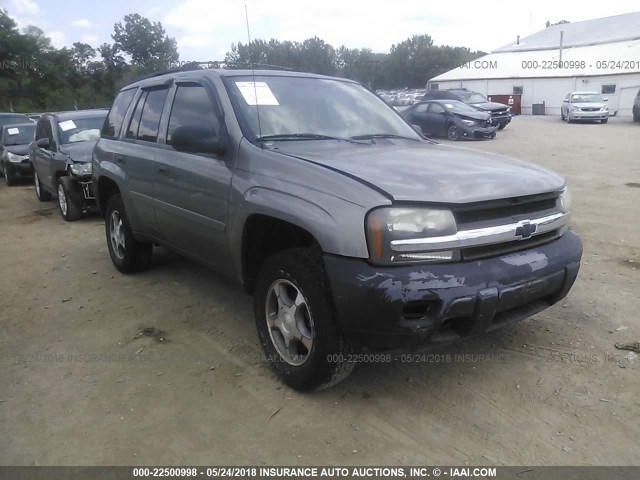 1GNDT13S982101637 - 2008 CHEVROLET TRAILBLAZER LS/LT GRAY photo 1