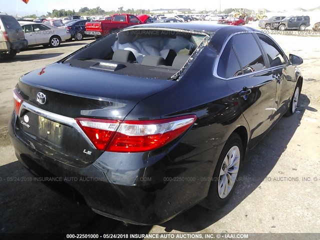 4T4BF1FK5GR557187 - 2016 TOYOTA CAMRY LE/XLE/SE/XSE BLACK photo 4