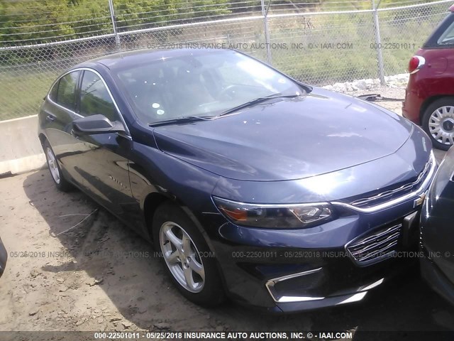 1G1ZB5ST8GF240595 - 2016 CHEVROLET MALIBU LS BLUE photo 1