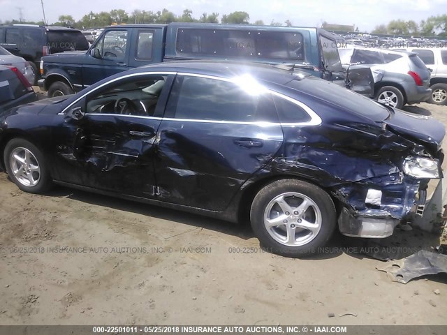 1G1ZB5ST8GF240595 - 2016 CHEVROLET MALIBU LS BLUE photo 6